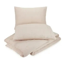 Duvets-Kirkland's Home Peach Textured 3-Pc. King Duvet Set Tan