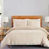 Duvets-Kirkland's Home Peach Textured 3-Pc. Queen Duvet Set Tan