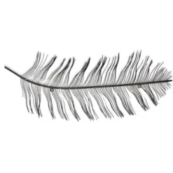 Wall Plaques-Kirkland's Home Peacock Feather Metal Wall Plaque Black/Gold