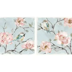 Canvas Art-Kirkland's Home Perched By Pinks Giclee Canvas Prints, Set Of 2 Pink/Blue