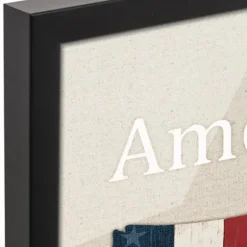 Wall Quotes & Signs-Kirkland's Home Personalized America The Beautiful Canvas Print Tan/Red/Blue
