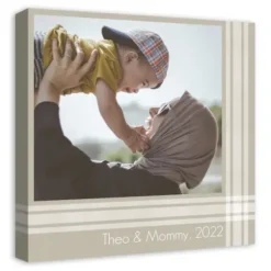 Wall Plaques-Kirkland's Home Personalized Beige Plaid Photo Upload Canvas Art Tan