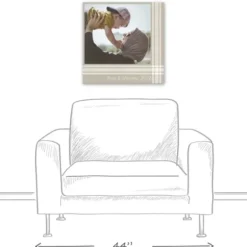 Wall Plaques-Kirkland's Home Personalized Beige Plaid Photo Upload Canvas Art Tan