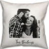 Pillows-Kirkland's Home Personalized Black And White Pillow Black/White