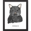 Wall Quotes & Signs-Kirkland's Home Personalized Black Cat Canvas Wall Plaque Black/White