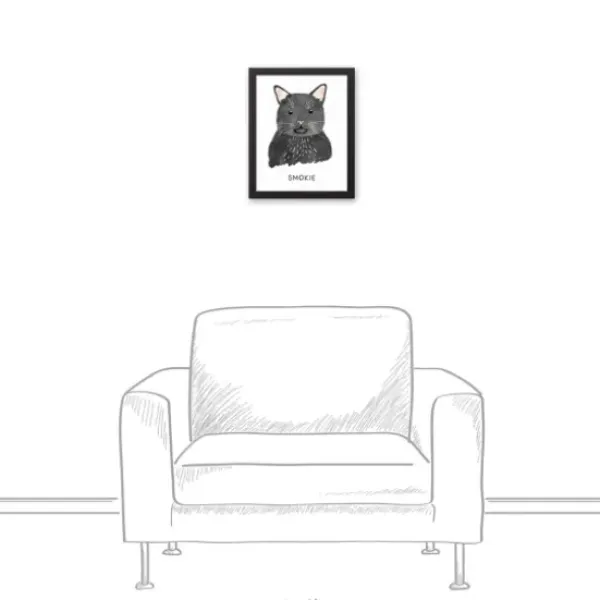 Wall Quotes & Signs-Kirkland's Home Personalized Black Cat Canvas Wall Plaque Black/White
