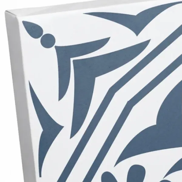 Monogram Wall Decor-Kirkland's Home Personalized Blue Tile Monogram Wall Plaque Blue/White