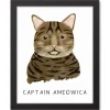 Wall Quotes & Signs-Kirkland's Home Personalized Brown Tabby Cat Canvas Wall Plaque Brown/White