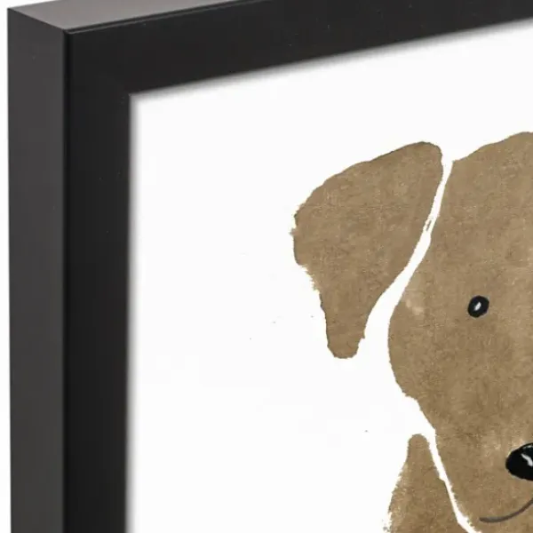 Wall Quotes & Signs-Kirkland's Home Personalized Chocolate Labrador Canvas Wall Plaque Brown/White