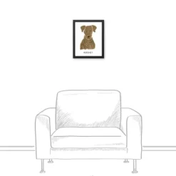 Wall Quotes & Signs-Kirkland's Home Personalized Chocolate Labrador Canvas Wall Plaque Brown/White