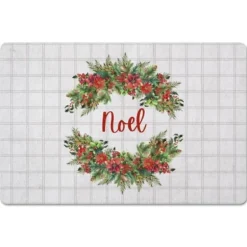Kitchen & Floor Mats-Kirkland's Home Personalized Christmas Tree Farm Kitchen Mat Gray