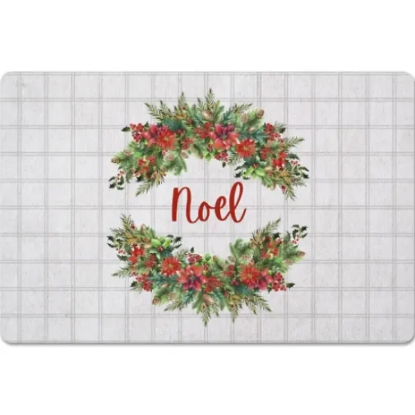 Kitchen & Floor Mats-Kirkland's Home Personalized Christmas Tree Farm Kitchen Mat Gray