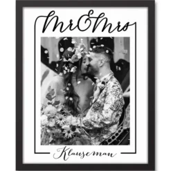 Wall Quotes & Signs-Kirkland's Home Personalized Classic Mr. & Mrs. Wall Plaque Black/White