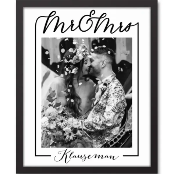 Wall Quotes & Signs-Kirkland's Home Personalized Classic Mr. & Mrs. Wall Plaque Black/White