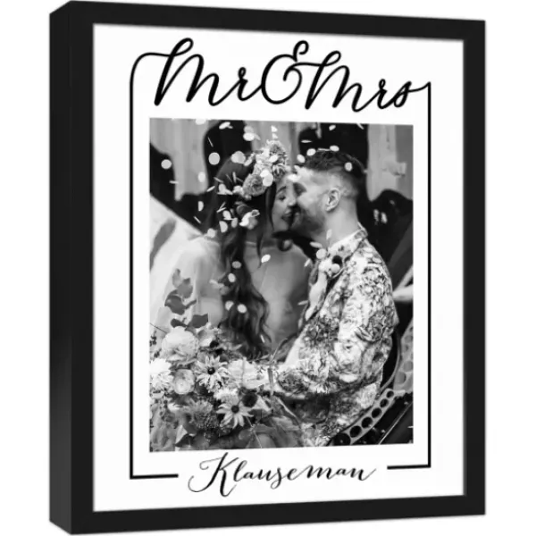 Wall Quotes & Signs-Kirkland's Home Personalized Classic Mr. & Mrs. Wall Plaque Black/White