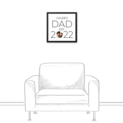 Wall Quotes & Signs-Kirkland's Home Personalized Dad Established Black Canvas Print White