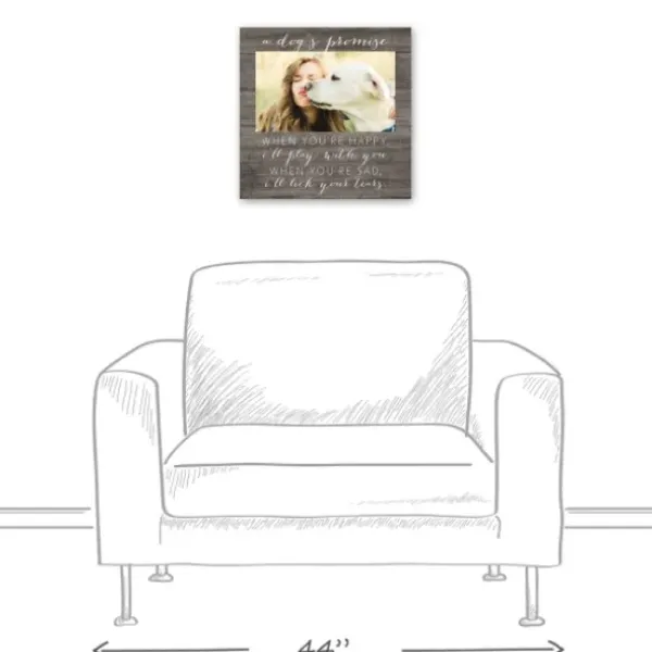 Wall Quotes & Signs-Kirkland's Home Personalized Dog'S Promise Canvas Wall Plaque Brown/White
