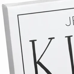 Wall Quotes & Signs-Kirkland's Home Personalized Family Kitchen Co. Canvas Wall Plaque Black/White