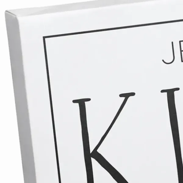 Wall Quotes & Signs-Kirkland's Home Personalized Family Kitchen Co. Canvas Wall Plaque Black/White