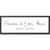 Wall Quotes & Signs-Kirkland's Home Personalized Forever And Ever Canvas Wall Plaque Black/White