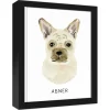 Wall Quotes & Signs-Kirkland's Home Personalized French Bulldog Canvas Wall Plaque Tan/White