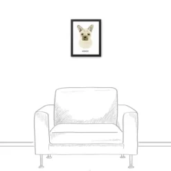 Wall Quotes & Signs-Kirkland's Home Personalized French Bulldog Canvas Wall Plaque Tan/White
