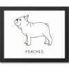 Wall Quotes & Signs-Kirkland's Home Personalized French Bulldog Framed Wall Plaque White/Black