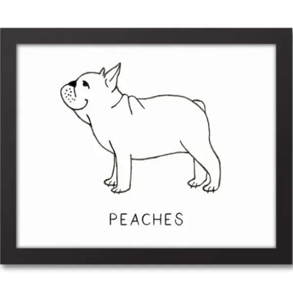 Wall Quotes & Signs-Kirkland's Home Personalized French Bulldog Framed Wall Plaque White/Black