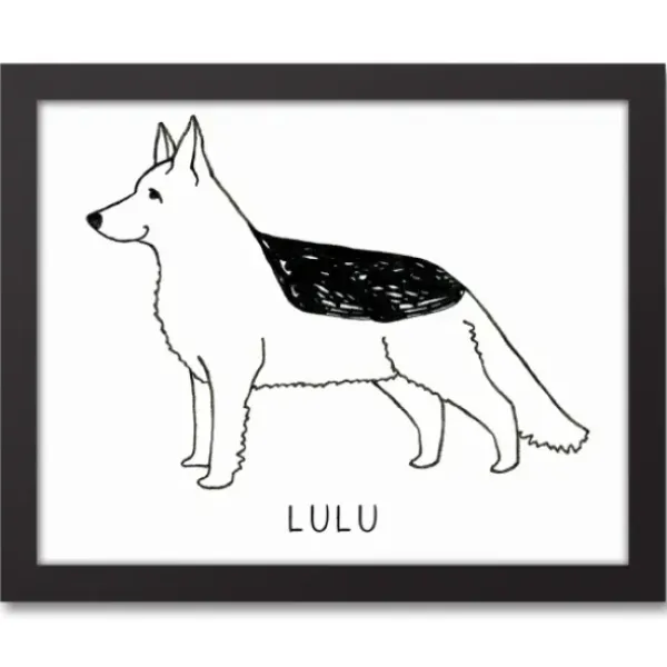 Wall Quotes & Signs-Kirkland's Home Personalized German Shepard Framed Wall Plaque Black/White