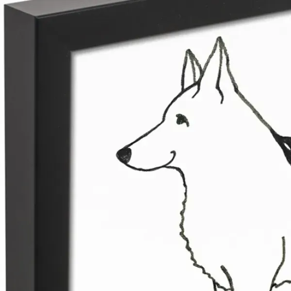 Wall Quotes & Signs-Kirkland's Home Personalized German Shepard Framed Wall Plaque Black/White