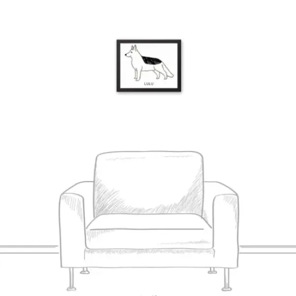 Wall Quotes & Signs-Kirkland's Home Personalized German Shepard Framed Wall Plaque Black/White
