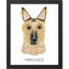 Wall Quotes & Signs-Kirkland's Home Personalized German Shepherd Canvas Wall Plaque Tan/White