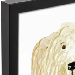 Wall Quotes & Signs-Kirkland's Home Personalized Golden Doodle Canvas Wall Plaque Tan/Yellow/White