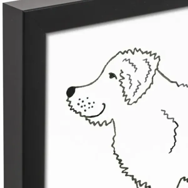 Wall Quotes & Signs-Kirkland's Home Personalized Golden Doodle Framed Wall Plaque Black/White