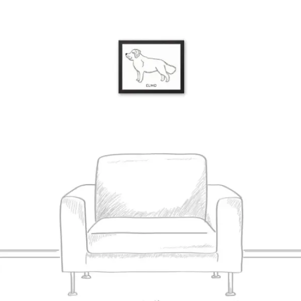 Wall Quotes & Signs-Kirkland's Home Personalized Golden Doodle Framed Wall Plaque Black/White