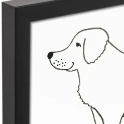 Wall Quotes & Signs-Kirkland's Home Personalized Golden Retriever Framed Wall Plaque Black/White