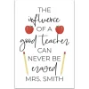 Wall Quotes & Signs-Kirkland's Home Personalized Good Teacher Canvas Wall Plaque White/Multi