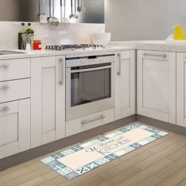 Kitchen & Floor Mats-Kirkland's Home Personalized Gray Bone Apetit Kitchen Mat Gray/White