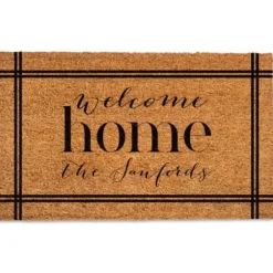 Doormats-Kirkland's Home Personalized Happiness Found At This House Doormat Tan/White/Black