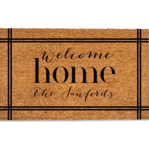 Doormats-Kirkland's Home Personalized Happiness Found At This House Doormat Tan/White/Black