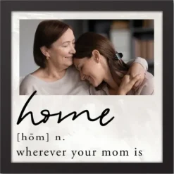 Wall Quotes & Signs-Kirkland's Home Personalized Home Definition Photo Framed Print Ivory/Black