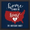 Wall Quotes & Signs-Kirkland's Home Personalized Home Is Where The Heart Is Canvas Blue