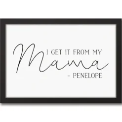 Wall Quotes & Signs-Kirkland's Home Personalized I Get It From My Mama Wall Plaque White/Black