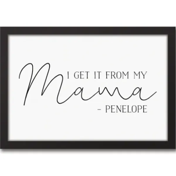 Wall Quotes & Signs-Kirkland's Home Personalized I Get It From My Mama Wall Plaque White/Black
