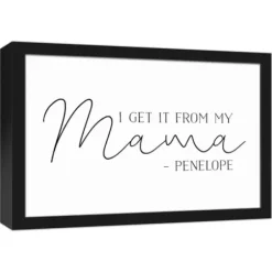 Wall Quotes & Signs-Kirkland's Home Personalized I Get It From My Mama Wall Plaque White/Black