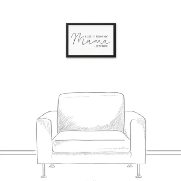 Wall Quotes & Signs-Kirkland's Home Personalized I Get It From My Mama Wall Plaque White/Black