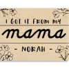 Wall Quotes & Signs-Kirkland's Home Personalized I Got It From My Mama Wood Plaque Tan