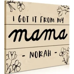 Wall Quotes & Signs-Kirkland's Home Personalized I Got It From My Mama Wood Plaque Tan
