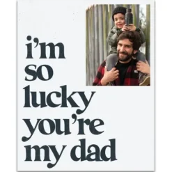 Wall Quotes & Signs-Kirkland's Home Personalized I'M So Lucky You'Re My Dad Canvas Art White