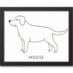 Wall Quotes & Signs-Kirkland's Home Personalized Labrador Retriever Framed Wall Plaque White/Black